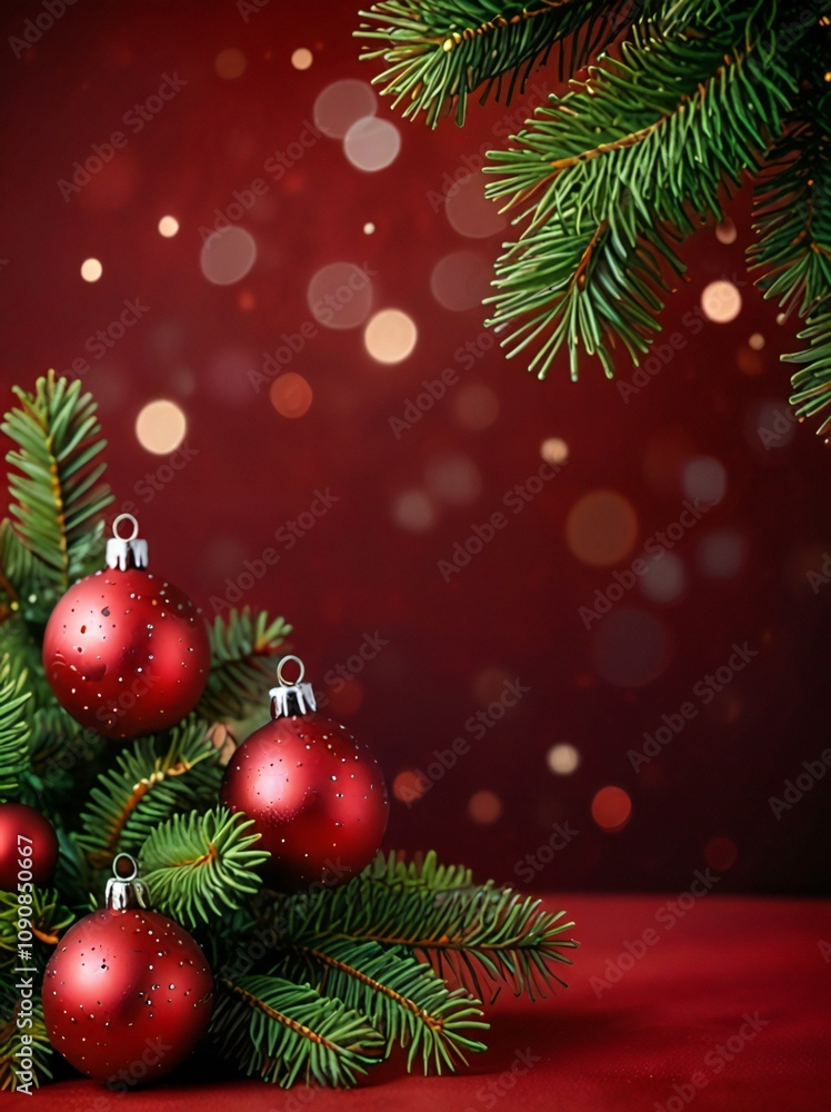 Obraz premium christmas tree and decorations