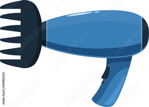 Hair dryer featuring a comb attachment, designed for easy and quick styling