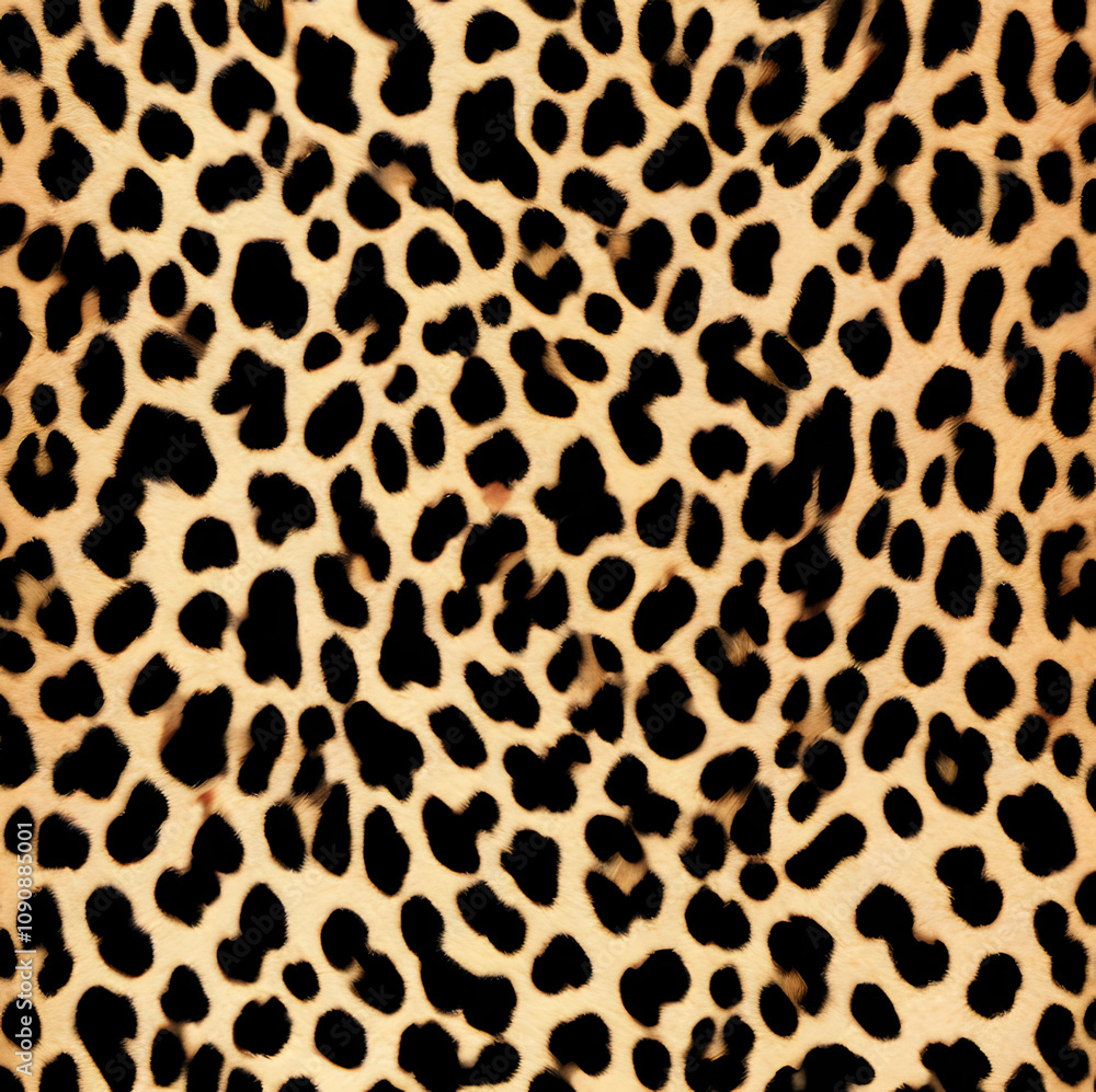 Fototapeta premium Leopard skin texture, real wild cat fur, background design, modern pattern