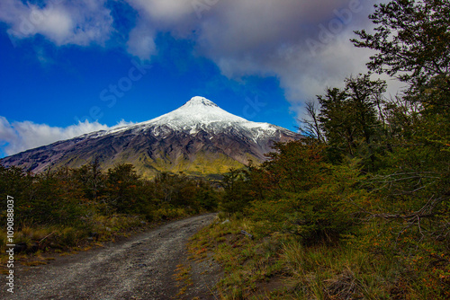 Volcano Lanin in Chile 