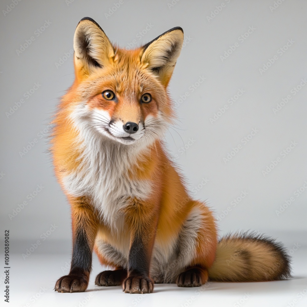 Fototapeta premium Sitting Baby Fox