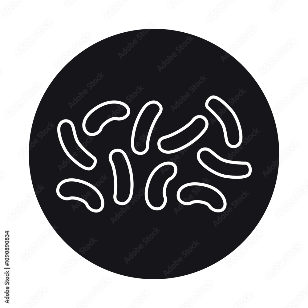 Obraz premium Corn sticks line black icon.