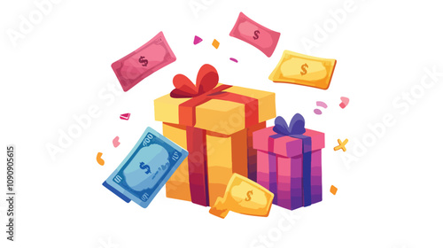 Financial Rewards and Bonuses on Credit Concept