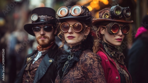 Steampunk culture, blending history and fantasy in a unique aesthetic photo