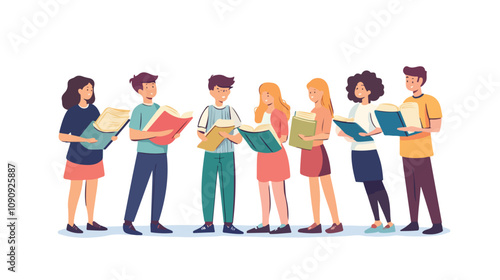 People Exchange Books Concept: Bookcrossing