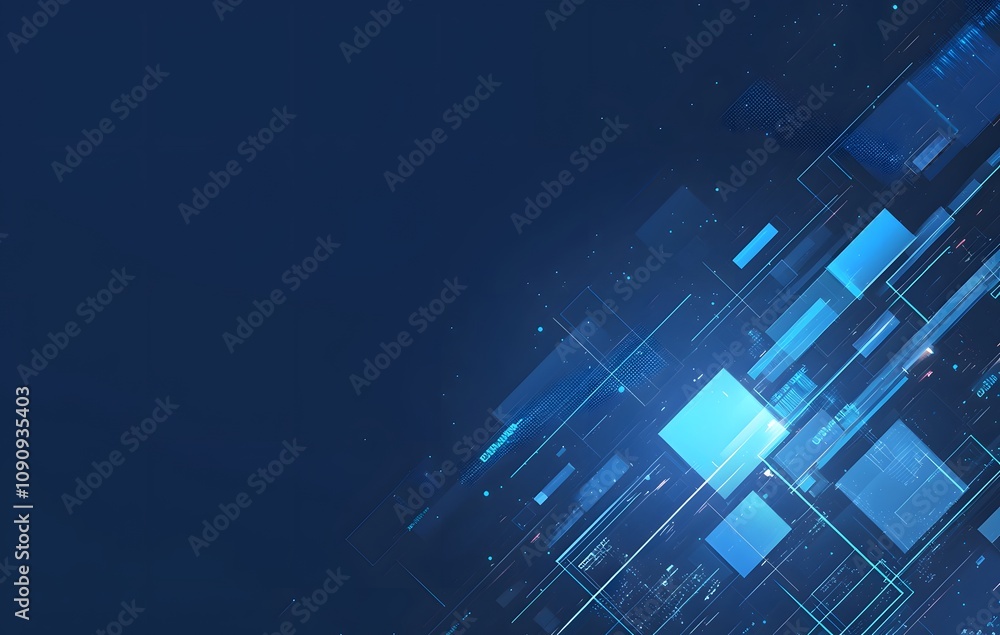 Blue digital technology background Blue digital technology background