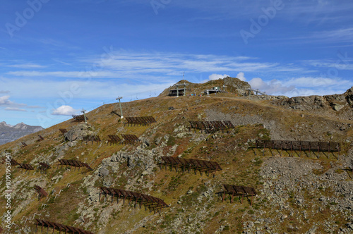 Austrian alps: Avalanche-protection at Hochfirst in Montafon photo