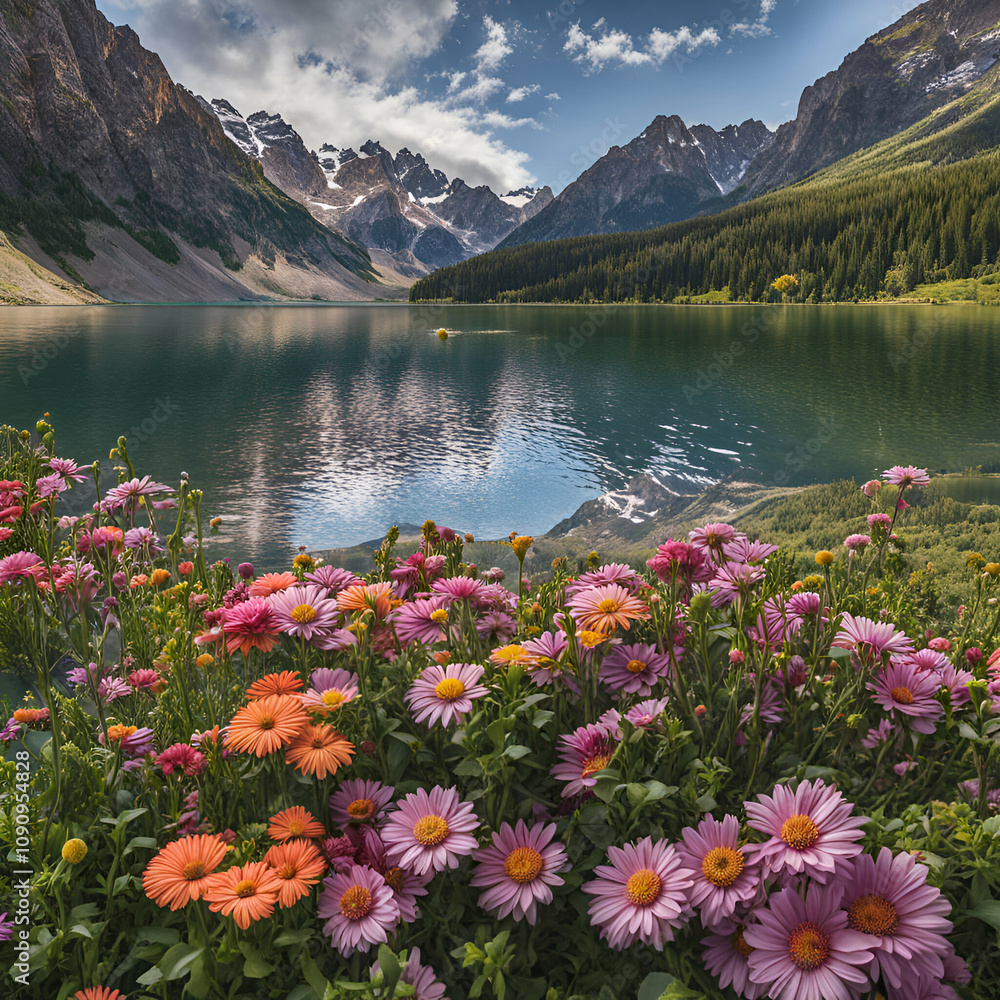 lake in the mountains
