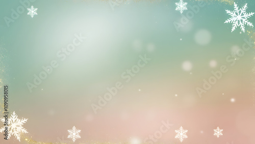 Pastel Glow: A Minimal Christmas Background