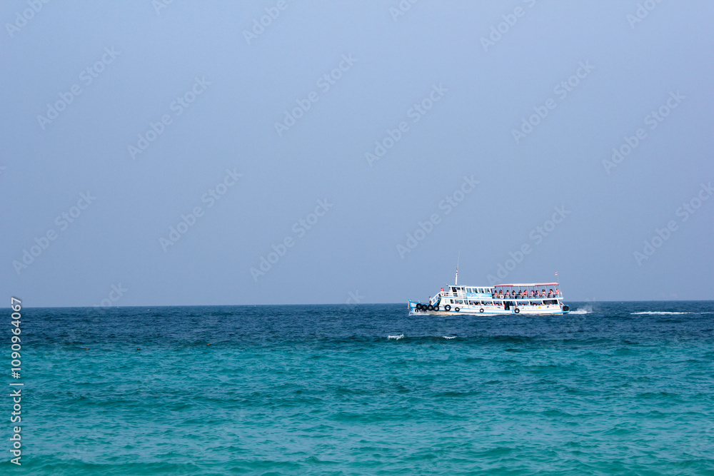 Obraz premium Sea and sky background on the beach