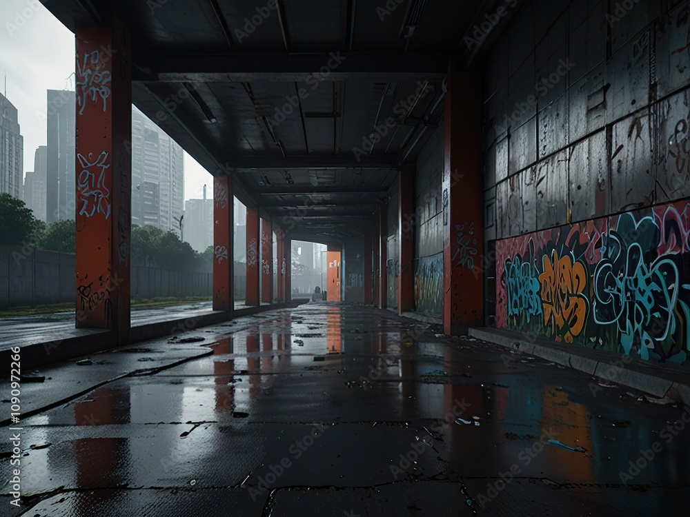 Fototapeta premium old abandoned factory