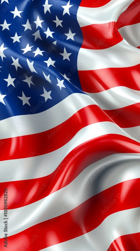 Fototapeta premium usa united states of america flag waving background texture.