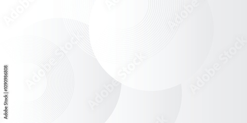 White geometric abstract background overlap layer on bright space with lines effect decoration.