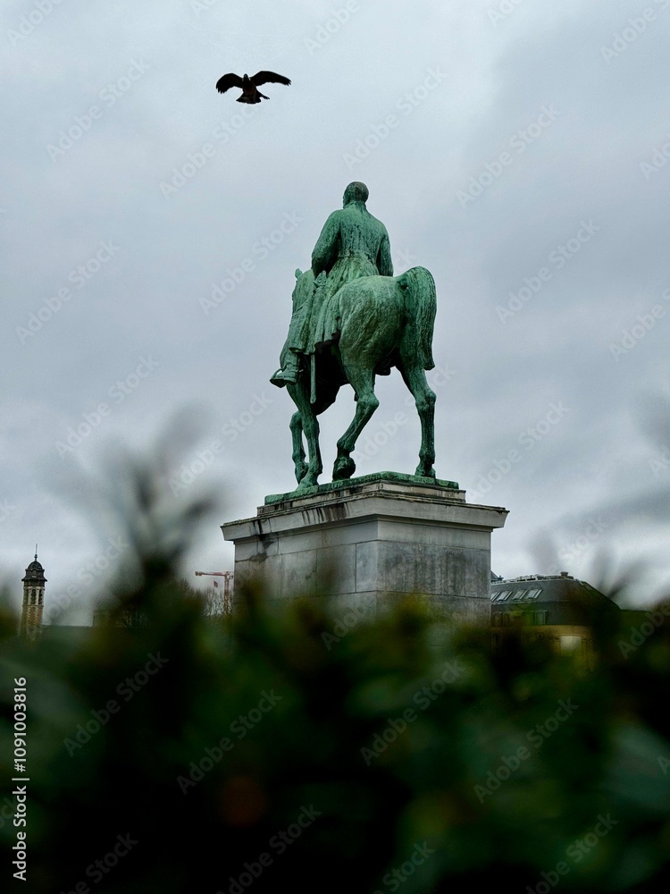 Obraz premium Statue du Roi Albert 1er, Brussels, Belgium