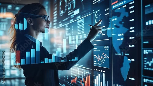 Business person delve into data analytics to uncover trends and insights from predictive big data models to real-time analysis, learn how data driven decisions propel analytic industries forward Video