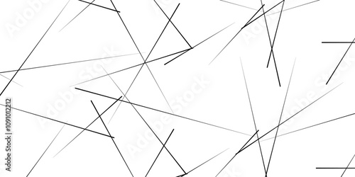 Abstract black geometric random chaotic lines with many squares and triangles shape background