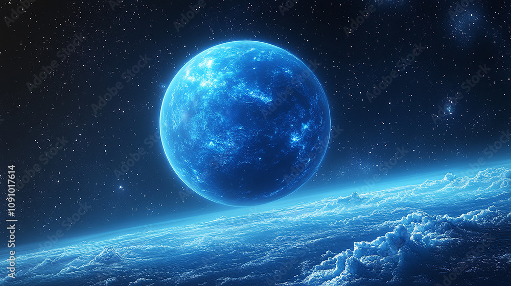 Obraz premium Planetary System Illustration