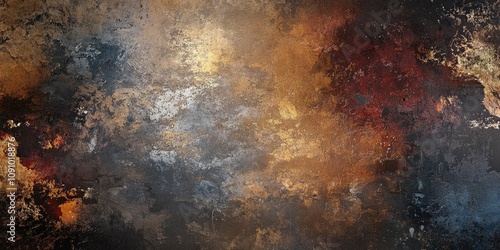 Textured abstract wall mural art serves as a captivating background, creating an intriguing visual experience that enhances any space with its artistic appeal.