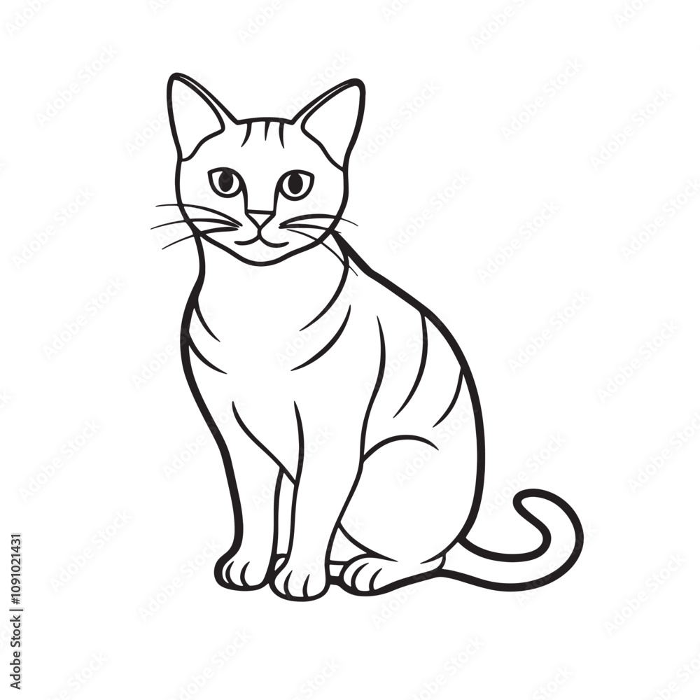 Fototapeta premium Elegant Cat Silhouette Set Designs