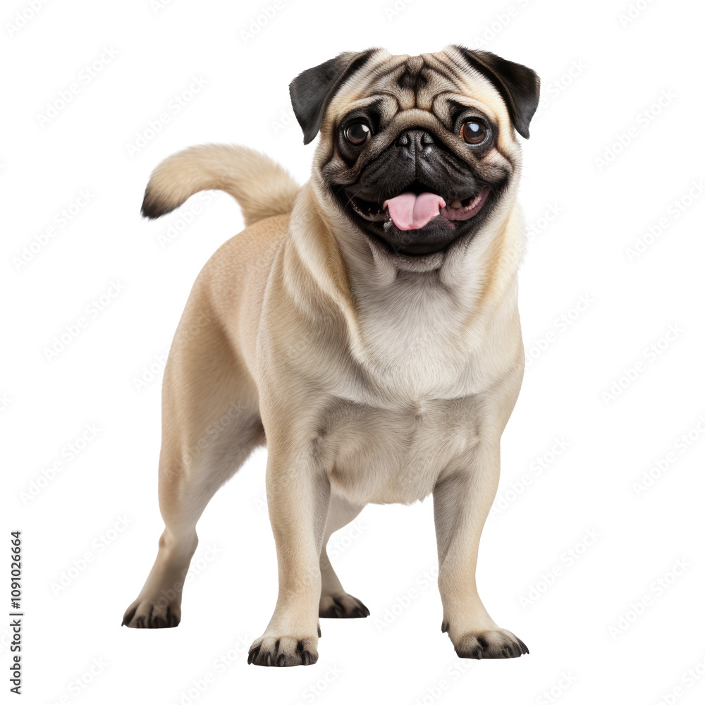 Obraz premium cute dog isolated on white