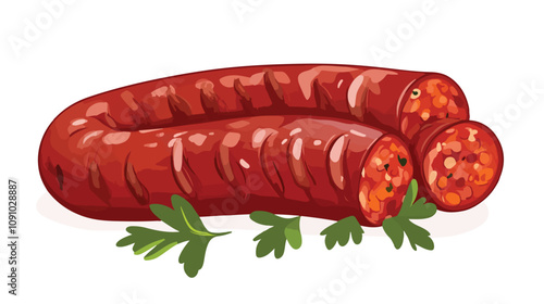 Meat Semi-Finished Product Sticker Concept