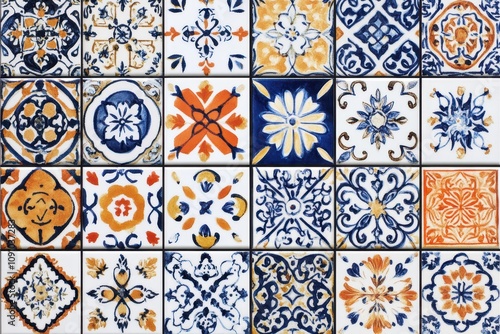 Vibrant Islamic Patterned Tiles for Art Background