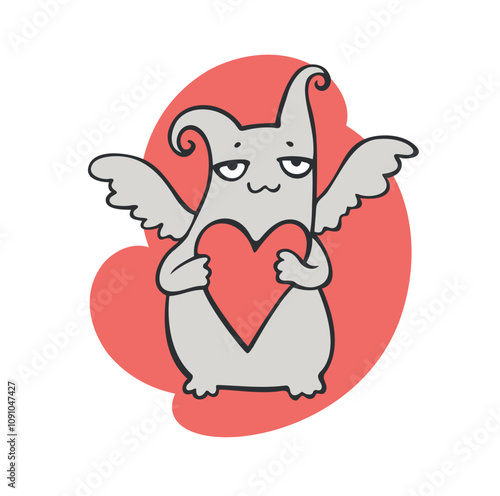 Cartoon cute vector illustration