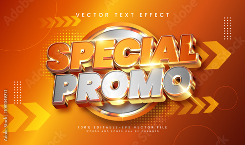 Special promo editable vector text effect, suitable for promotion or marketing product needs.