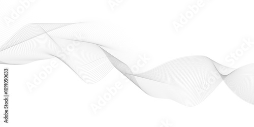Abstract wave element for design. Digital frequency track equalizer. Stylized line art background. Creative line art. Vector illustration EPS 10. 