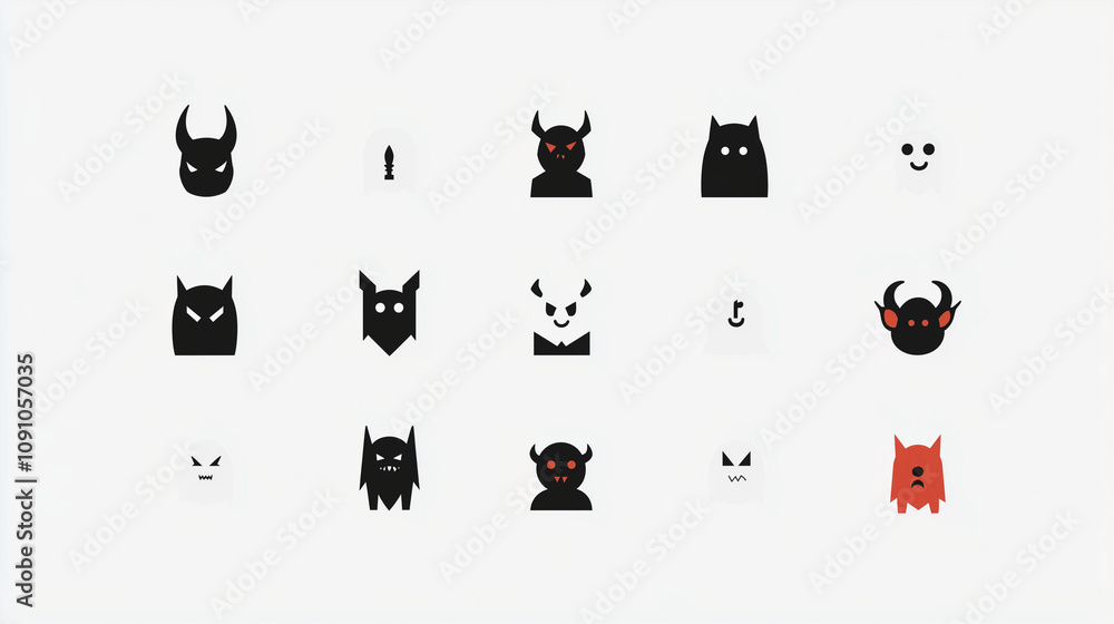 Fototapeta premium icons