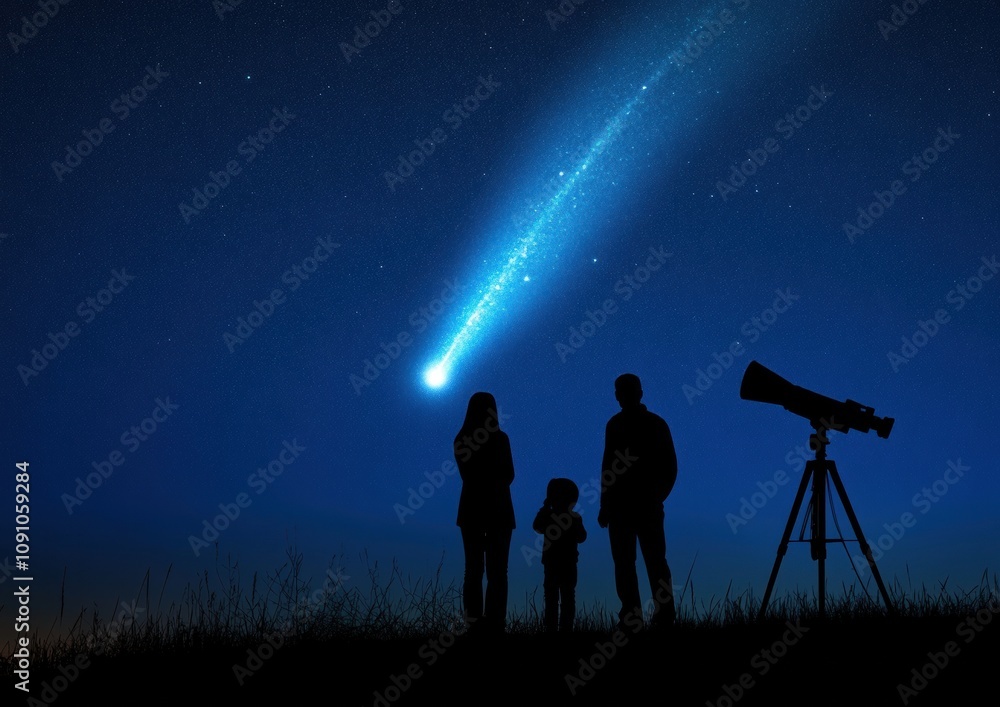 Starry Sky Family Comet Watching Starry Sky Family Comet Watching