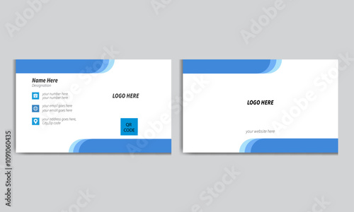 Business card template. clean modern Business card template. Creative Business card and name card template corporate minimalist business card company vector. Simple beauty full business card 
