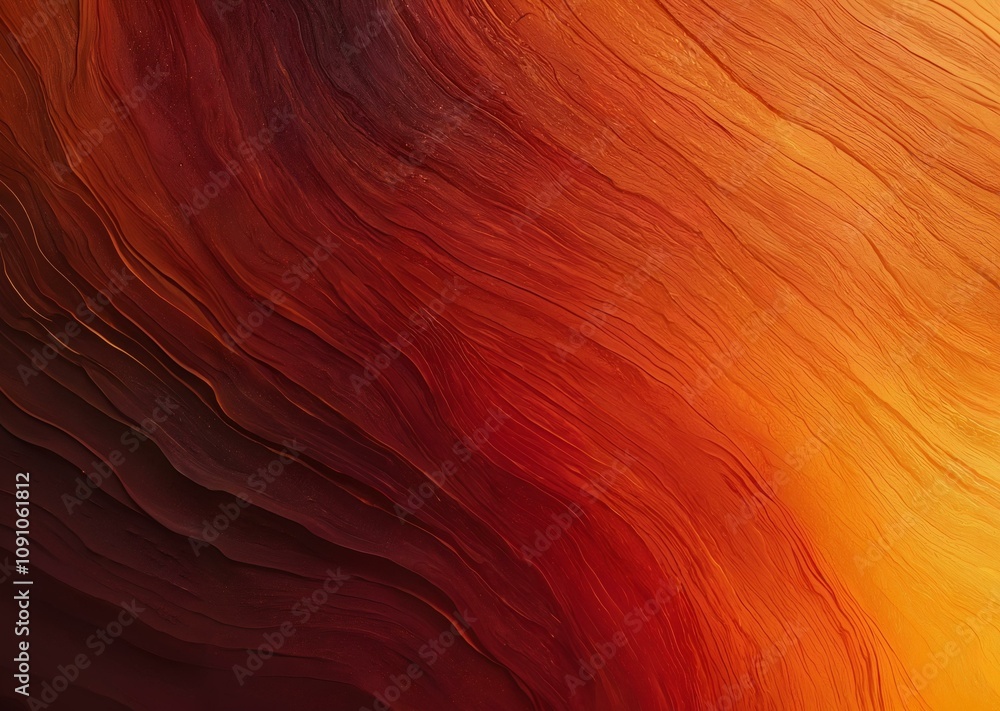 Obraz premium Warm Amber Gradient with Flame-Like Streaks and Fading Shadows Soft Embers Glow