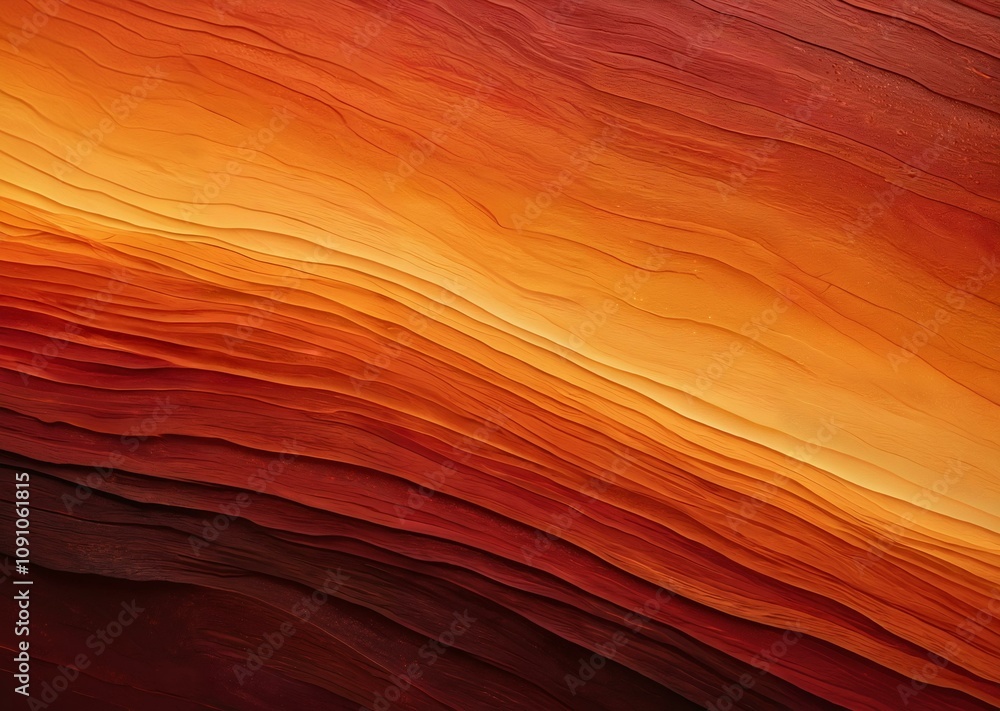 Obraz premium Warm Amber Gradient with Flame-Like Streaks and Fading Shadows Soft Embers Glow