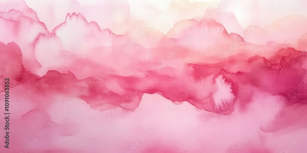 Fototapeta premium Soft Pink Abstract Landscape Art