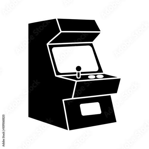 Bild auf Leinwand retro arcade game illustration vector