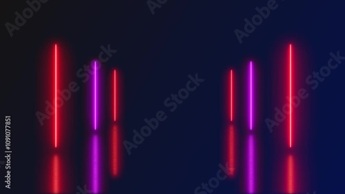 Wallpaper Mural Futuristic moving tunnel Neon Light Straight Tunnel corridor with lighting fast looping Animation Torontodigital.ca