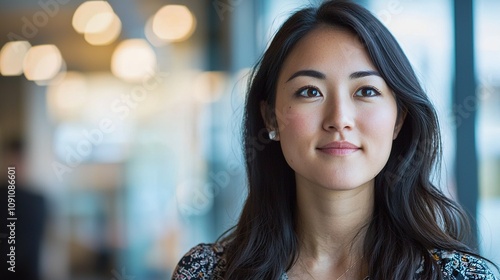 Wallpaper Mural Businesswoman engaged in conversation while brainstorming ideas in a modern office Torontodigital.ca