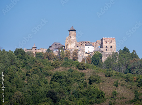 Ľubovnian Castle is a castle in the north of Slovakia, towering above the town of Stará Ľubovňa. The castle was created as a border guard castle that protects trade routes to Poland. photo