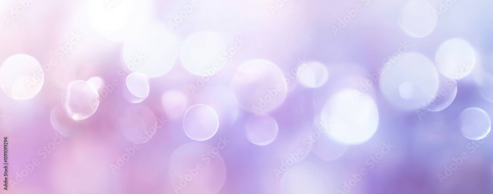 Obraz premium Soft Blurred Light Purple Background with Bokeh Effect and Pastel Colors