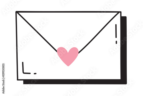 envelope hand drawn element