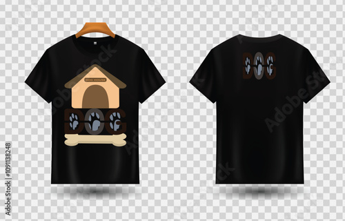 Creative DOG brand t- shirt design using adobe illustrator....