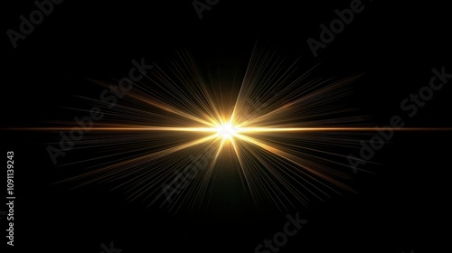 Wallpaper Mural A bright starburst effect against a black background, creating a dramatic visual impact. Torontodigital.ca