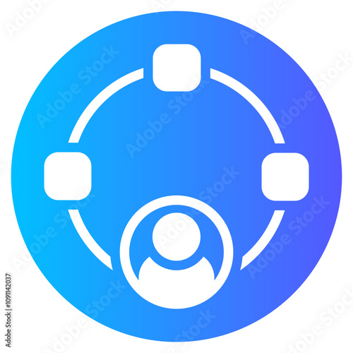 multitasking gradient icon