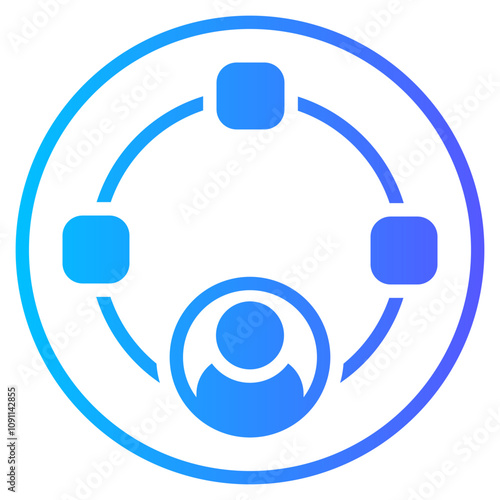 multitasking gradient icon