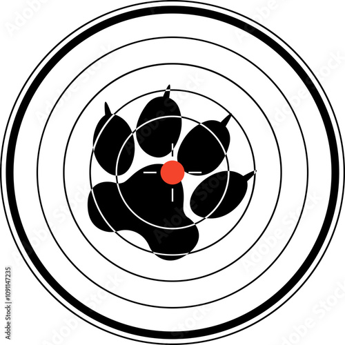 Hunting Animal, Gun Aiming Icon