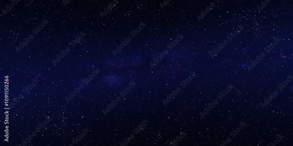 Naklejka premium Vibrant starfield against a deep, mysterious backdrop, cosmic wonder, night sky