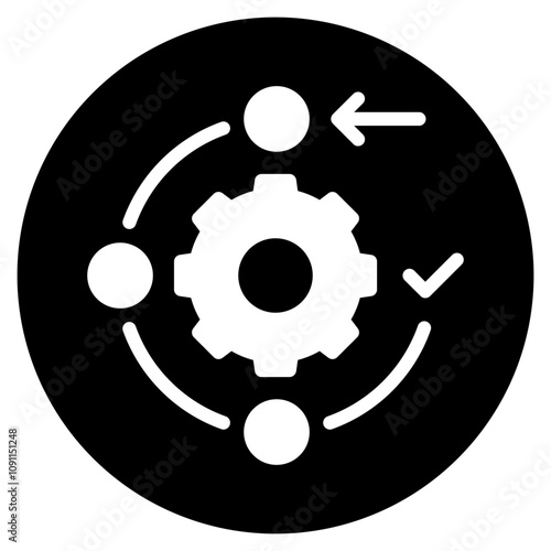 workflow glyph icon