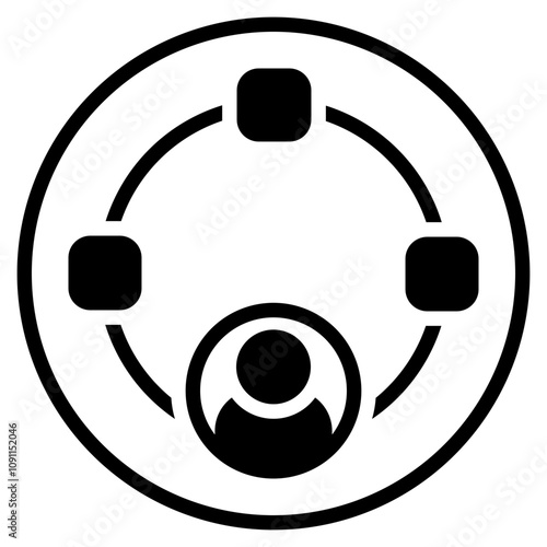 multitasking glyph icon