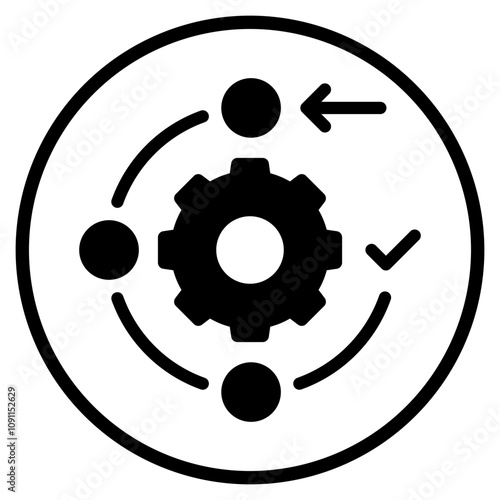 workflow glyph icon